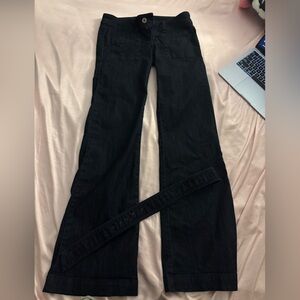 Z. Cavaricci Low Rise Flared Pants Dark Navy
